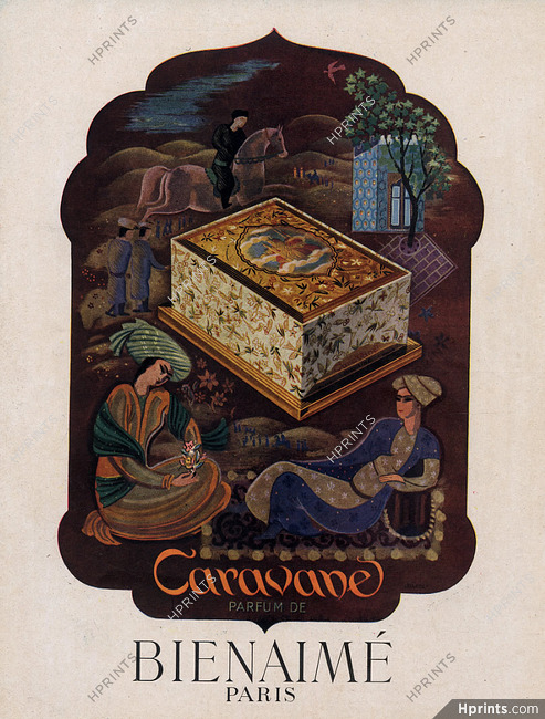 Bienaimé (Perfumes) 1945 Sultan, Caravane Orientalism Oriental