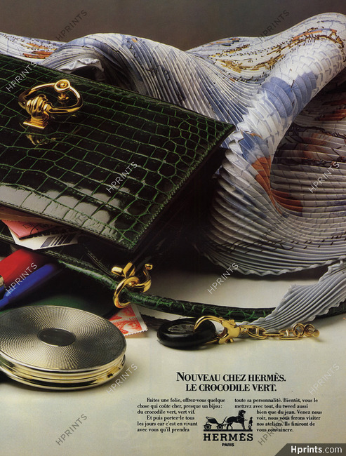 Hermès (Handbags) 1979 ''Le Crocodile Vert''