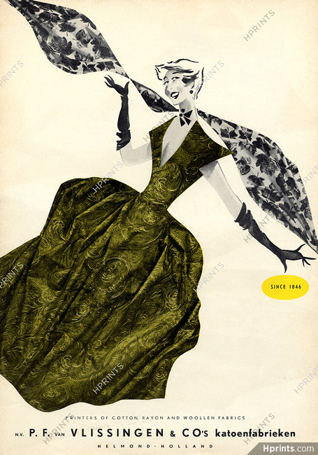 Vlissingen & Co. 1954 Fabric