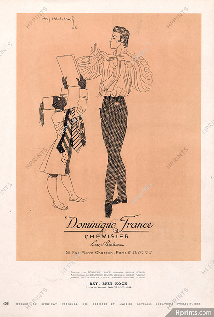 Dominique France 1945 Ray Bret-Koch Men Clothing