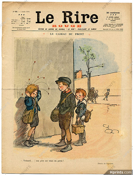 Le Rire Rouge 1916 n°90 "Le Cadeau du Front", Children