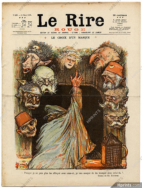 Le Rire Rouge 1916 n°69, Caricature