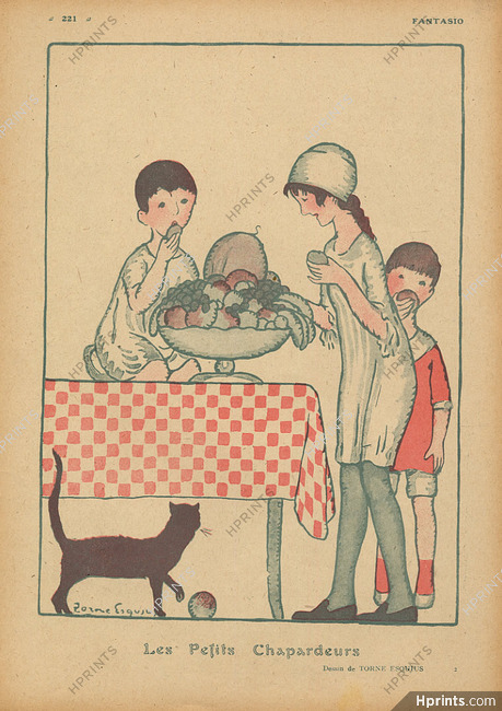Torné-Esquius 1918 ''Les Petits Chapardeurs'' Pilferer Kids