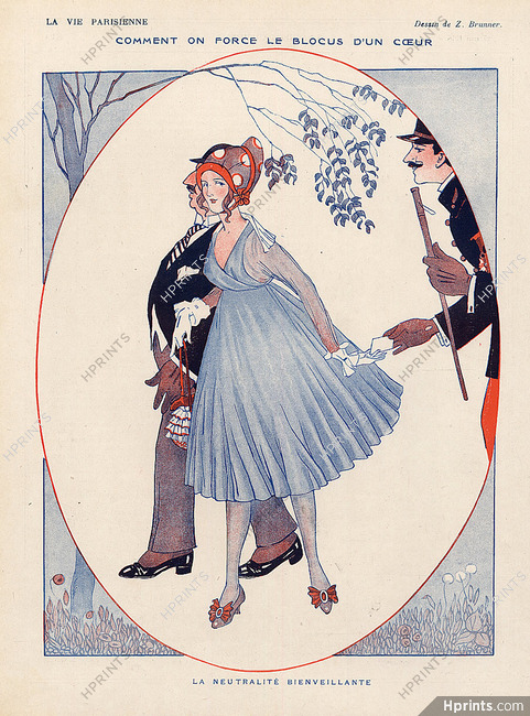Zyg Brunner 1916 ''La neutralité bienveillante'', Lovers