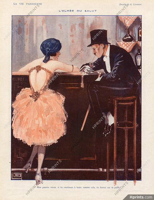 Léonnec 1920 ''L'almée du salut'' call girl