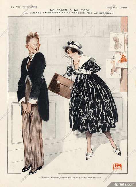 Léonnec 1917 ''La valse à la mode'' Elegant Parisienne
