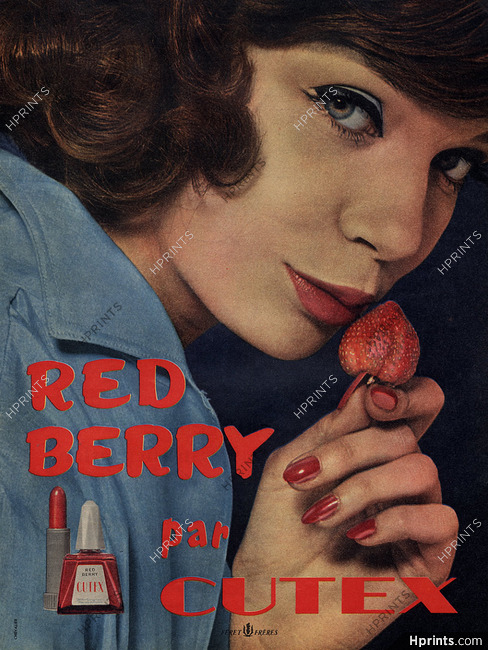Cutex 1959 Nail Polish, strawberry