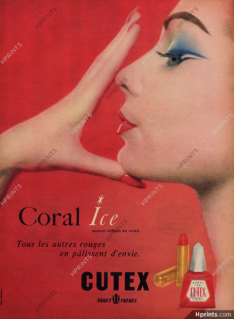 Cutex 1957 Nail Polish, Coral Ice, Harry Meerson