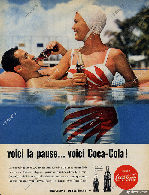 Coca-Cola 1957 bathing beauty