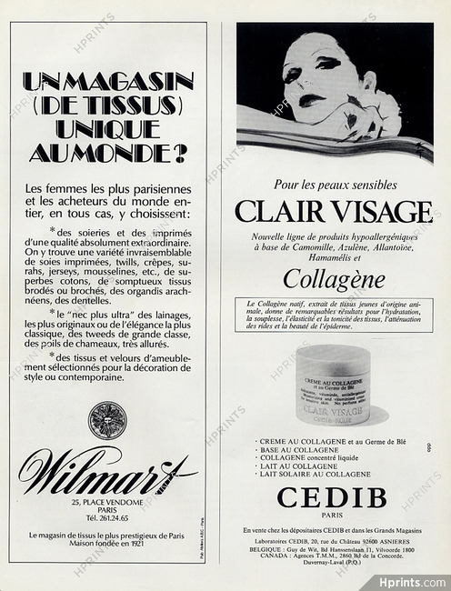 Cedib (Cosmetics) 1976 René Gruau, Making-up