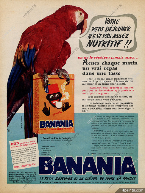 Banania 1960 Parrot Bird