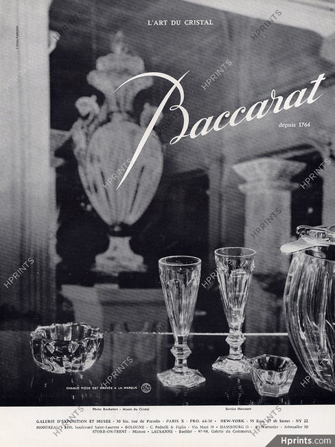 Baccarat (Crystal) 1962 "Harcourt"