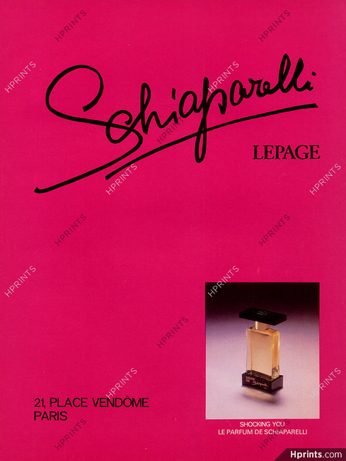 Schiaparelli (Perfumes) 1978 Shocking you