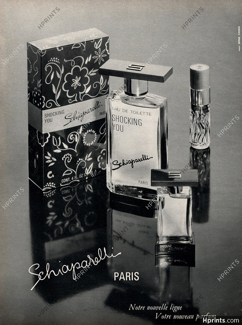 Schiaparelli (Perfumes) 1976 "Shocking you" Photo Serge Carrie