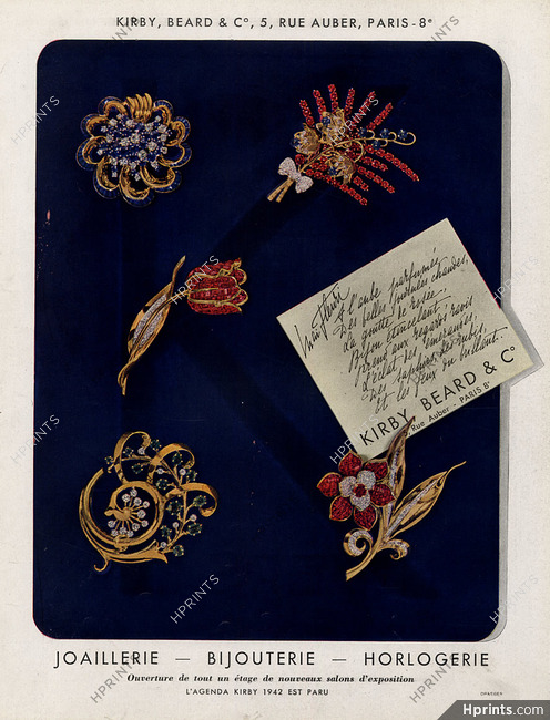 Kirby, Beard & Co.(Jewels) 1942 Clips Flowers