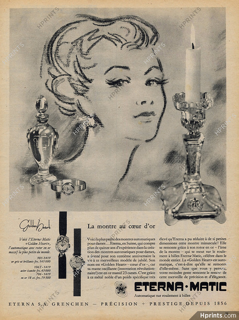 Eterna-Matic 1956 Golden Heart, Christian Dior perfume