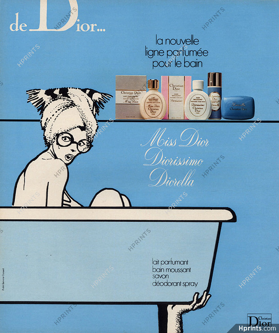 Christian Dior 1975 Perfumed Bath Collection