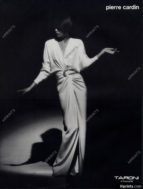 Pierre Cardin 1985 Fashion Photography Evening Gown