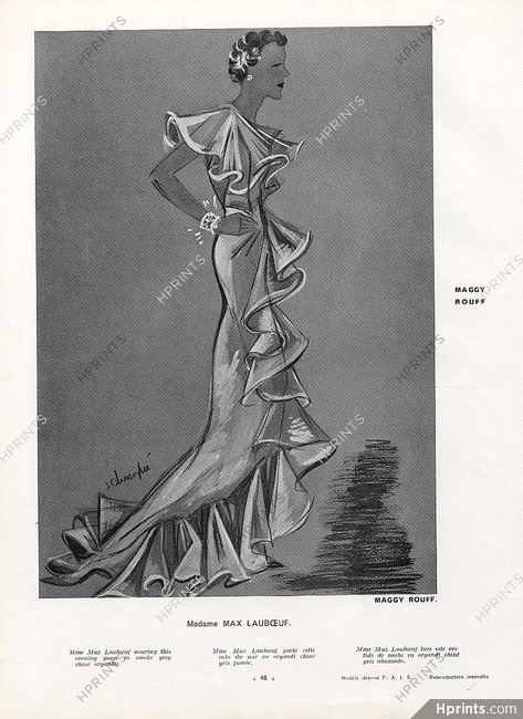 Maggy Rouff 1934 Madame Max Lauboeuf, Schompré