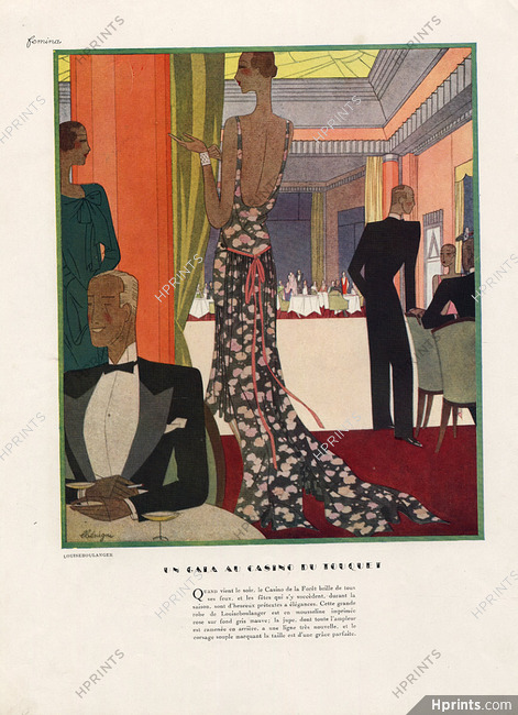 Louiseboulanger 1932 Léon Bénigni Evening Gown At Le Touquet