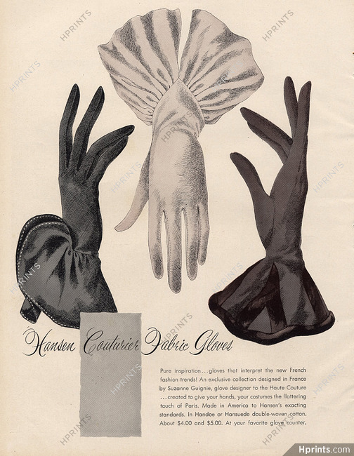 Hansen 1946 Gloves by Suzanne Guignie