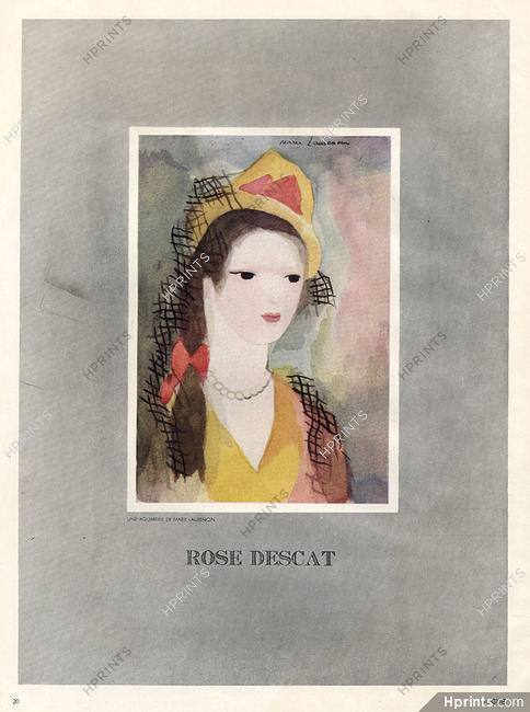 Rose Descat 1938 Marie Laurencin
