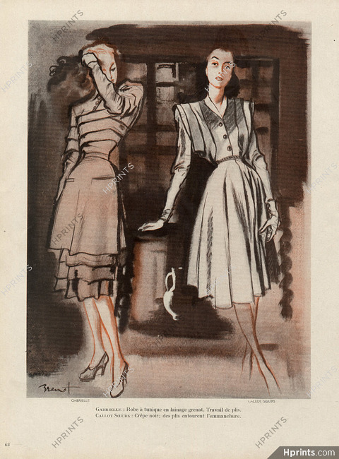 Brénot 1945 Gabrielle & Callot Soeurs