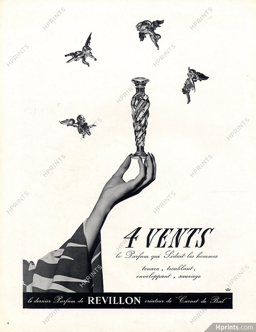 Revillon (Perfumes) 1952 ''4 vents''
