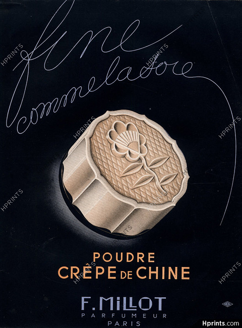 Millot (Cosmetics) 1941 Crêpe de Chine