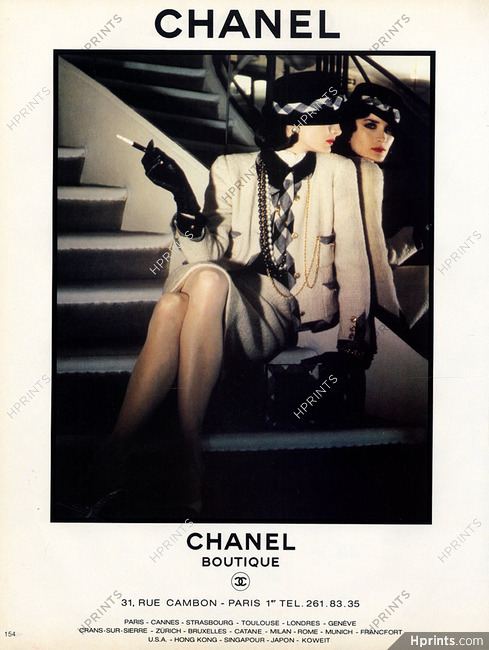Chanel 1983 Fashion Photography, Shop — Advertisement