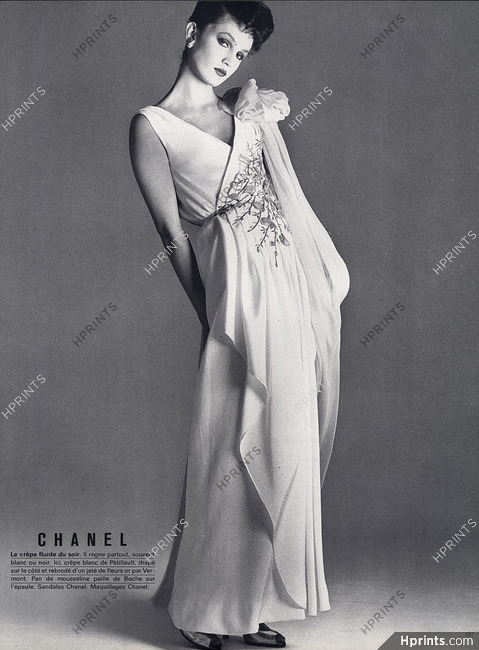 Chanel 1982 white Evening Gown