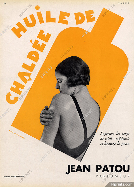Jean Patou (Cosmetics) 1930 Huile de Chaldée