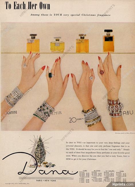 Dana (Perfumes) 1952 Bracelets by Harry Winston