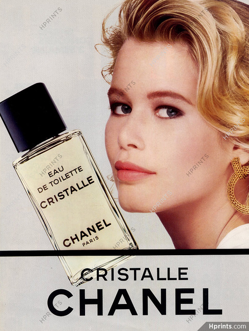 Chanel (Perfumes) 1991 Cristalle, Claudia Schiffer — Parfums