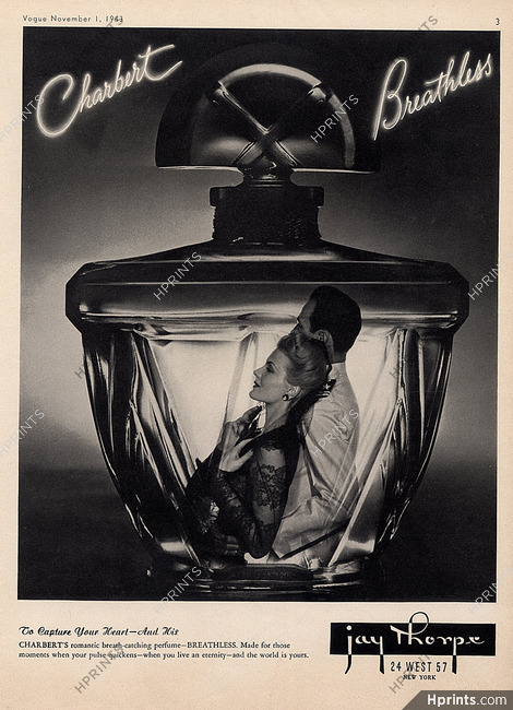 Charbert 1943 Jay Thorpe Perfume, Breathless