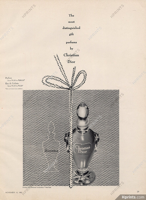 Christian Dior (Perfumes) 1951 Diorama