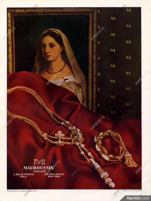 Mauboussin 1945 Necklace, bracelet, Photochromie Seeberger Chassard