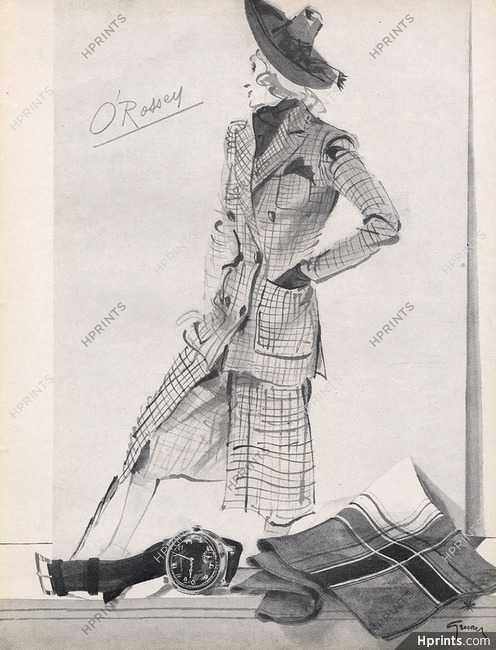 O'Rossen 1946 René Gruau, Fashion Illustration