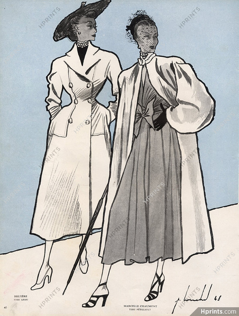 Bruyère & Marcelle Chaumont 1948 Louchel
