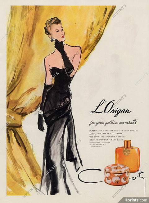 Coty (Perfumes) 1946 Eric