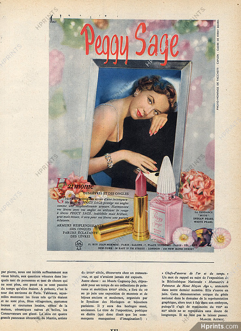 Peggy Sage 1954 Lipstick, Nail Polish