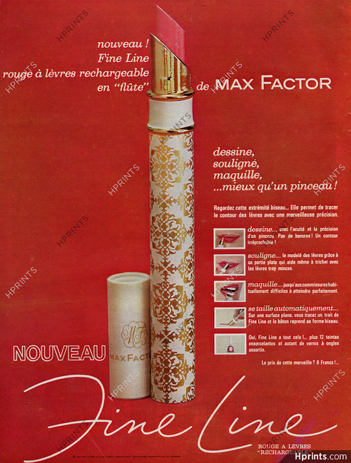 Max Factor 1964 Fine Line, lipstick