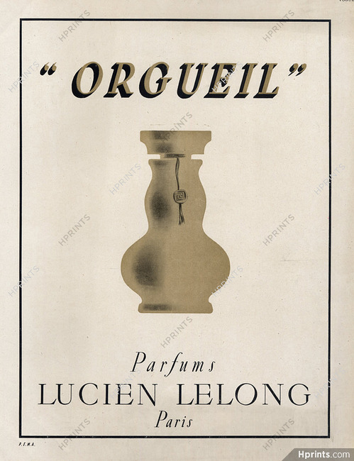 Lucien Lelong (Perfumes) 1948 Orgueil