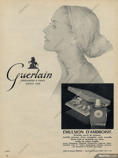 Guerlain (Cosmetics) 1943 Emulsion d'Ambroisie