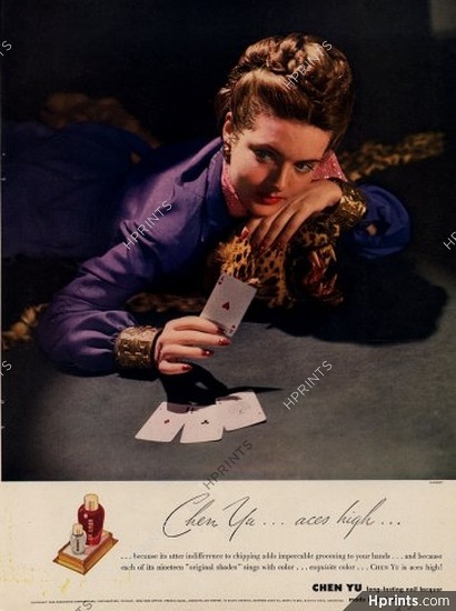 Chen Yu 1953 Horst Lipstick Nail Polish Playing Cards