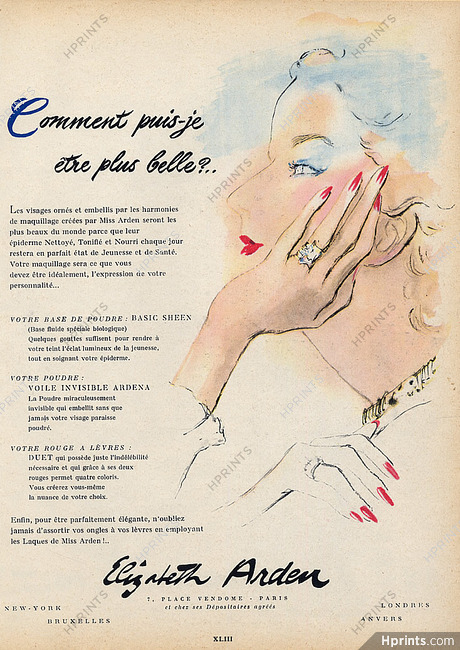 Elizabeth Arden 1954 Lipstick, Nail Polish