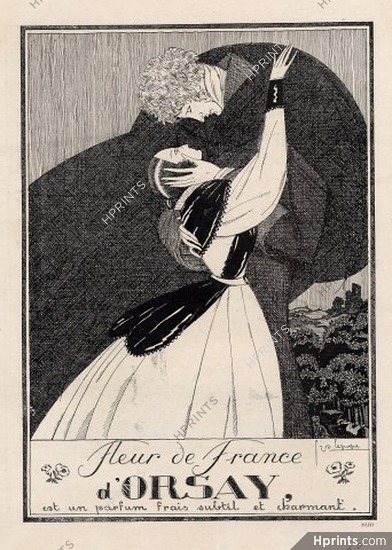 D'orsay 1920 "Fleur de France" Georges Lepape