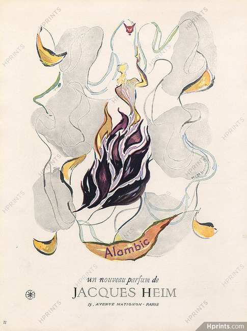 Jacques Heim (Perfumes) 1946 "Alambic" Henry Jean Gilot