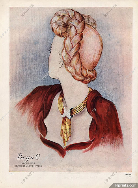 Bry & Co. (High Jewelry) 1945 Necklace, rue de la Paix