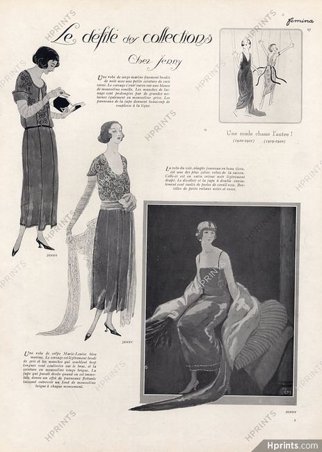Jenny 1920 Art Deco Fashion L'Hom